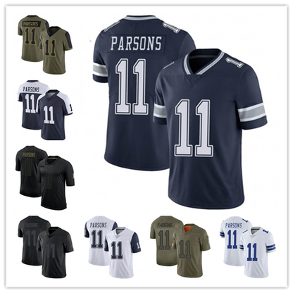 Mens Number 11 Micah Parsons D.Cowboy Limited Stitched Jerseys - Main View