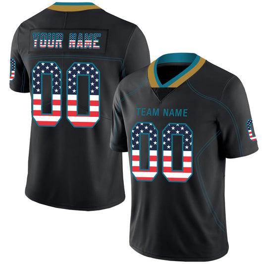 Custom J.Jaguars Stitched American Football Jerseys Personalize Birthday Gifts Black Jersey - Main View
