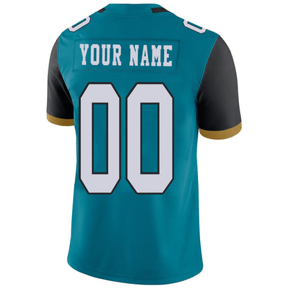 Custom J.Jaguars Stitched American Football Jerseys Personalize Birthday Gifts Teal Jersey view 3