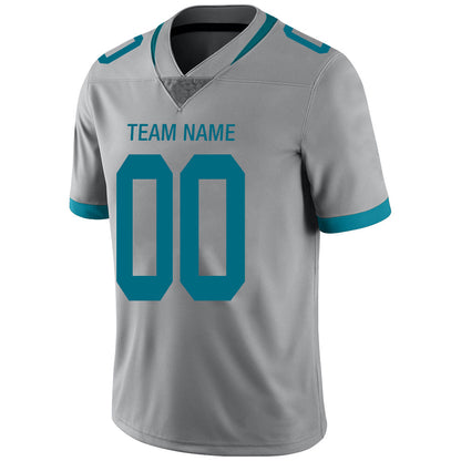 Custom J.Jaguars Stitched American Football Jerseys Personalize Birthday Gifts Grey Jersey view 4