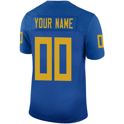 Custom J.Jaguars Stitched American Football Jerseys Personalize Birthday Gifts Blue Jersey view 3
