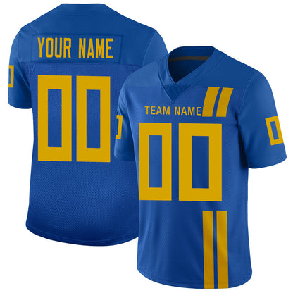 Custom J.Jaguars Stitched American Football Jerseys Personalize Birthday Gifts Blue Jersey - Main View