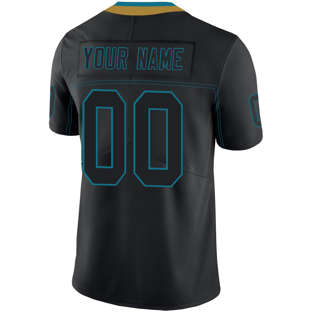 Custom J.Jaguars Stitched American Football Jerseys Personalize Birthday Gifts Black Jersey view 3