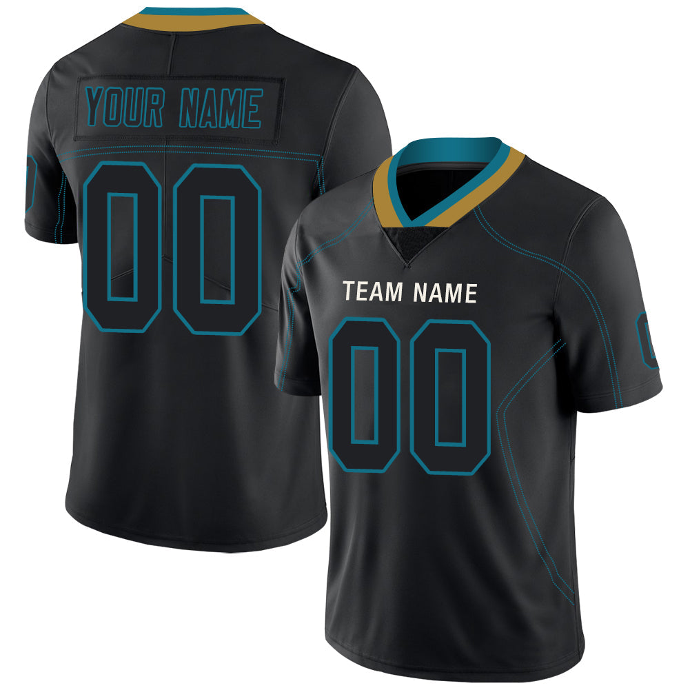 Custom J.Jaguars Stitched American Football Jerseys Personalize Birthday Gifts Black Jersey - Main View
