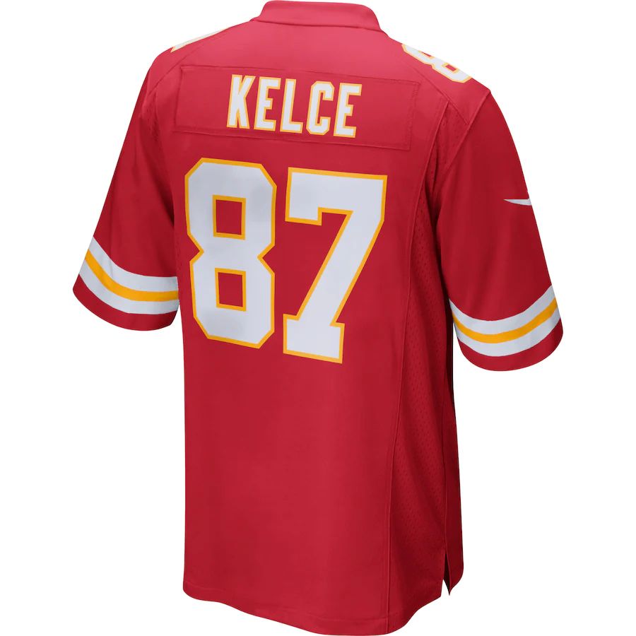 kC.Chiefs #87 Travis Kelce Red Game Jersey Stitched American Football Jerseys - Main View