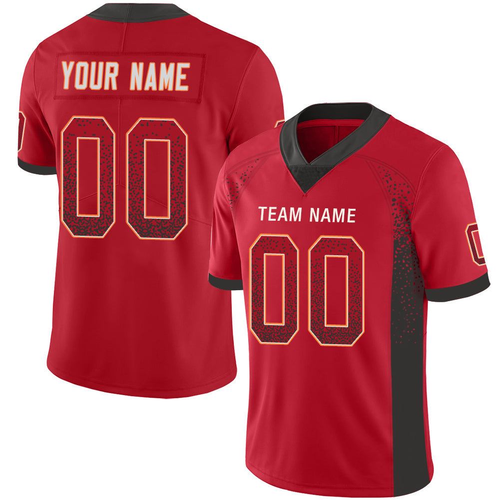 Custom KC.Chiefs Stitched American Football Jerseys Personalize Birthday Gifts Red Jersey - Main View
