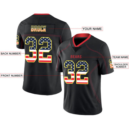 Custom KC.Chiefs Stitched American Football Jerseys Personalize Birthday Gifts Black Jersey view 2