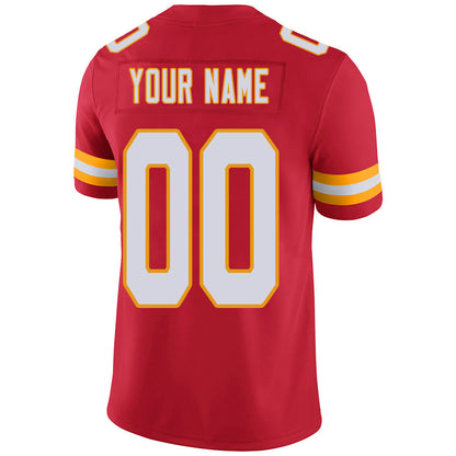 Custom KC.Chiefs Stitched American Football Jerseys Personalize Birthday Gifts Red Jersey view 3