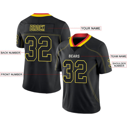 Custom KC.Chiefs Stitched American Football Jerseys Personalize Birthday Gifts Black Jersey view 2