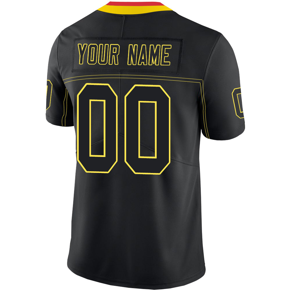 Custom KC.Chiefs Stitched American Football Jerseys Personalize Birthday Gifts Black Jersey view 3