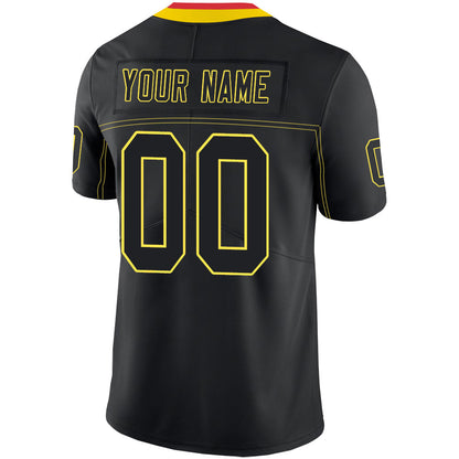 Custom KC.Chiefs Stitched American Football Jerseys Personalize Birthday Gifts Black Jersey view 3