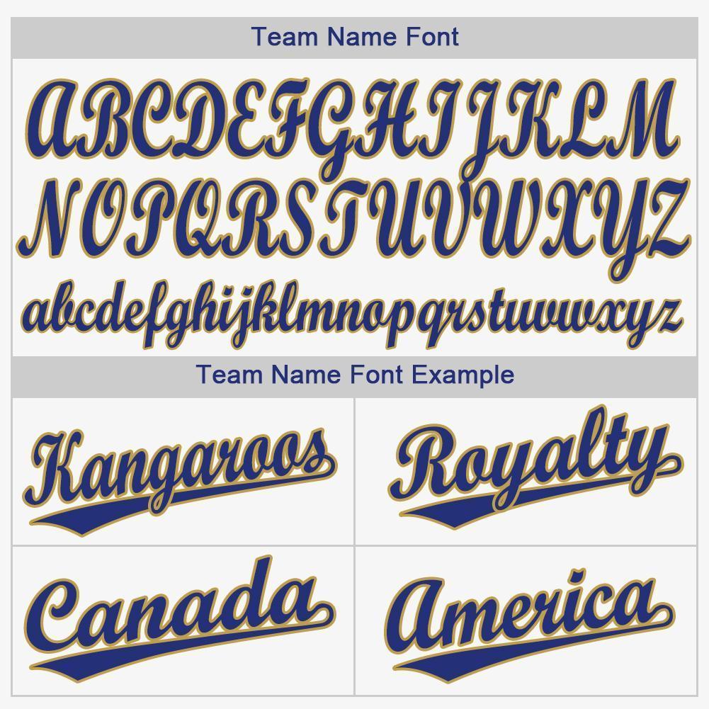 Custom White Old Gold-Royal Baseball Jersey view 5