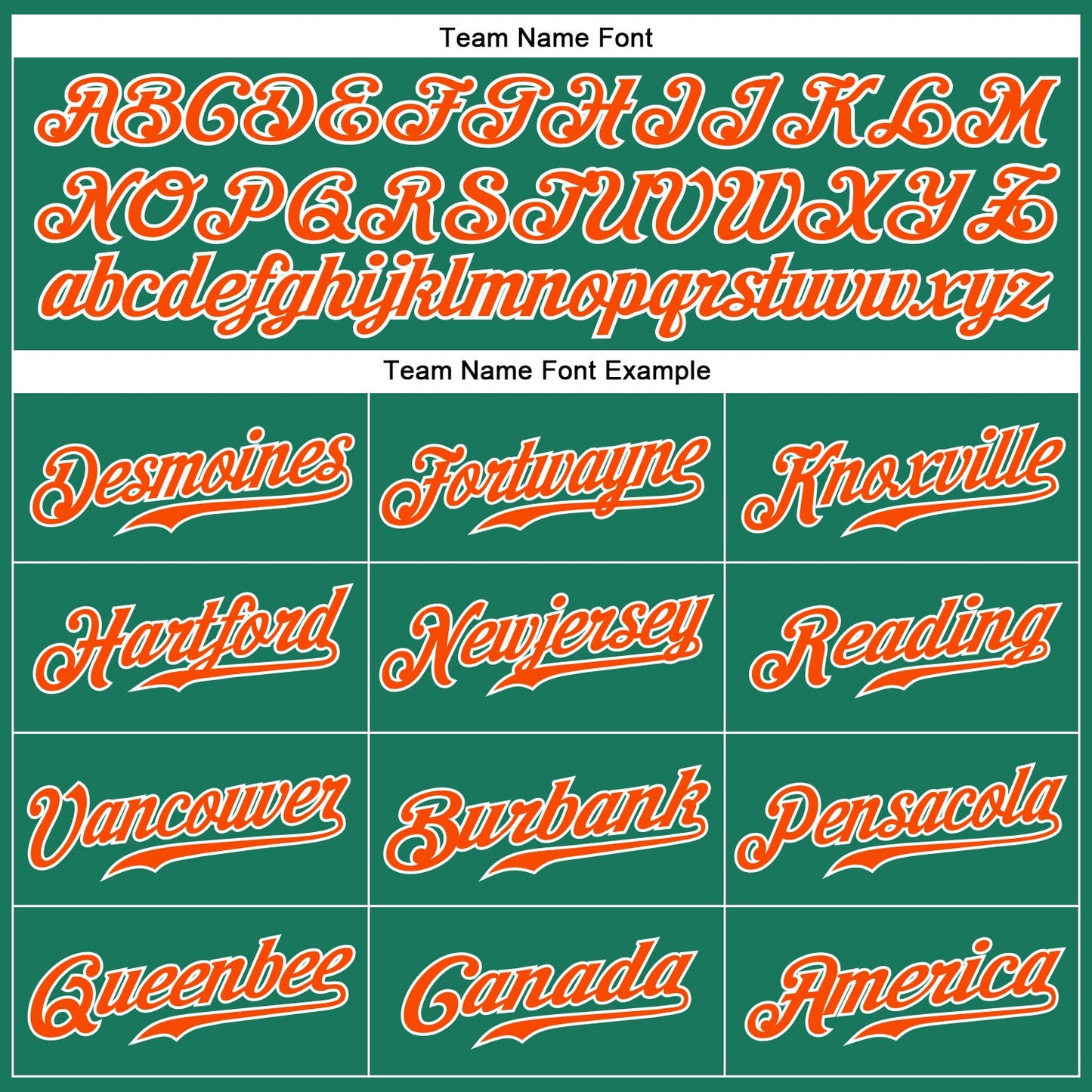 Custom Kelly Green White Pinstripe Orange-White Authentic Baseball Jersey view 4