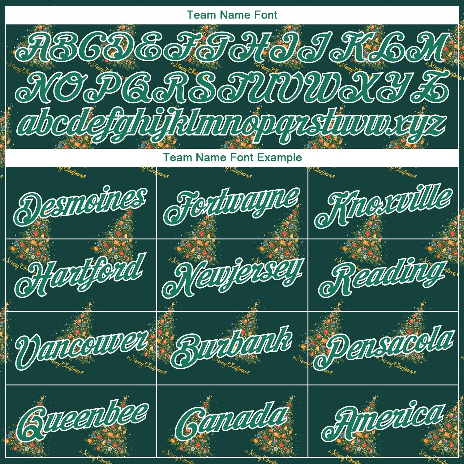 Custom Stitched Kelly Green Kelly Green-White Christmas 3D Sports Pullover Sweatshirt Hoodie view 5