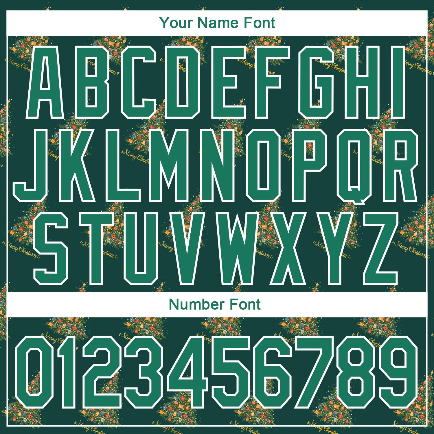 Custom Stitched Kelly Green Kelly Green-White Christmas 3D Sports Pullover Sweatshirt Hoodie view 6