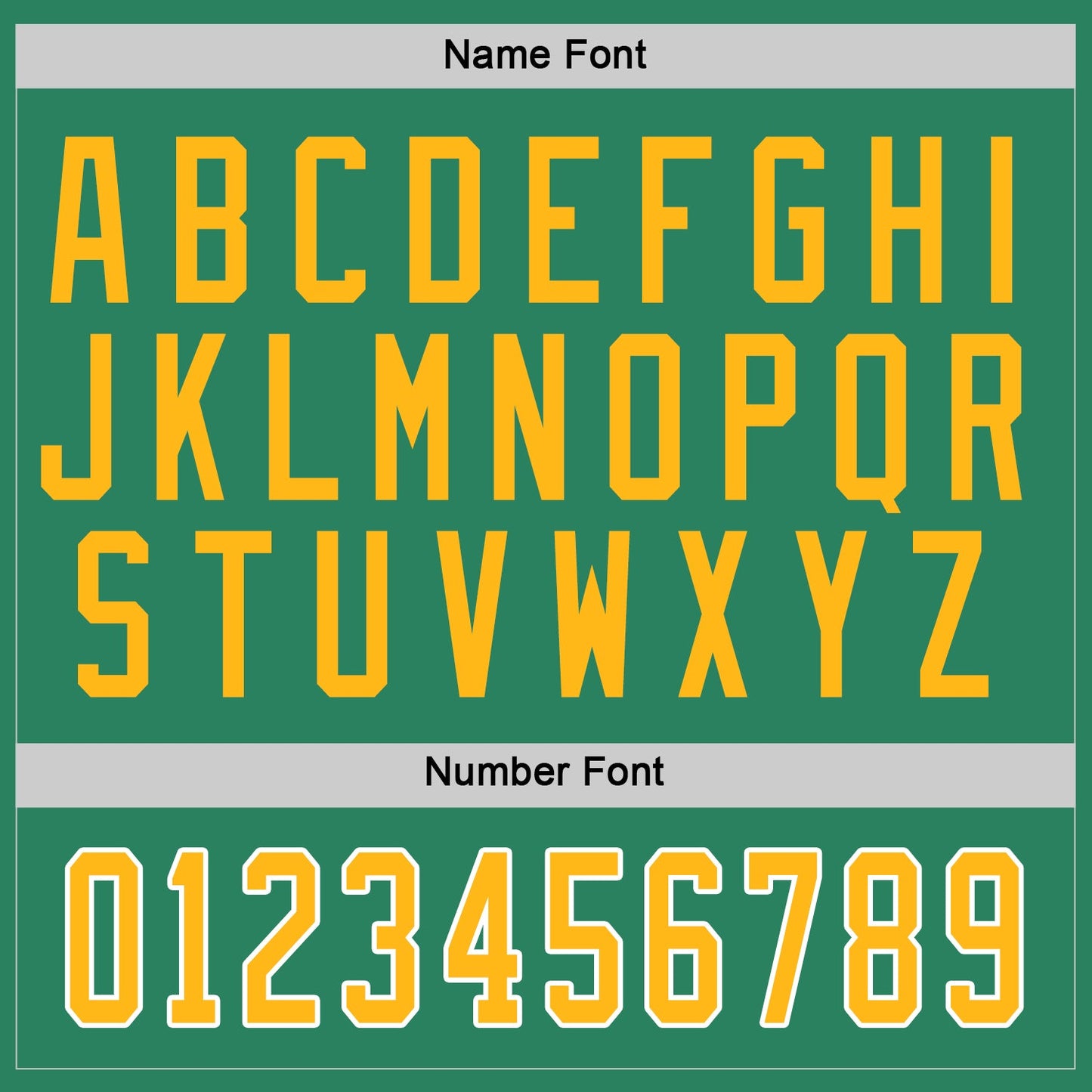 Custom Kelly Green Gold-White Hockey Jersey view 3