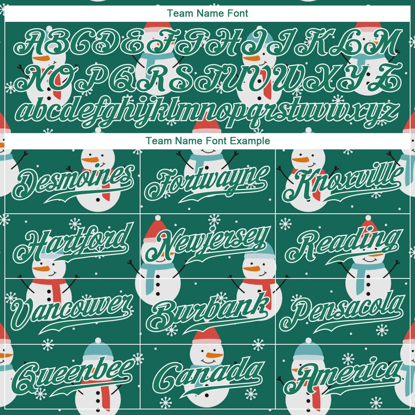 Custom Kelly Green Kelly Green-White Christmas 3D Authentic Baseball Jersey view 4