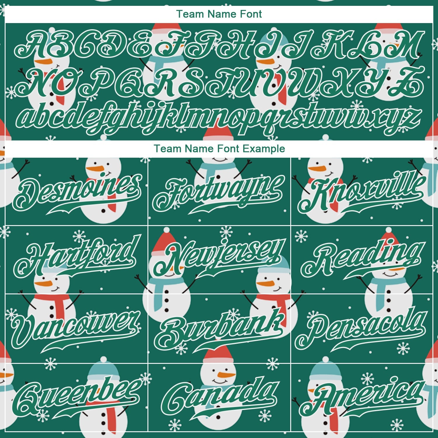 Custom Kelly Green Kelly Green-White Christmas 3D Authentic Baseball Jersey view 4