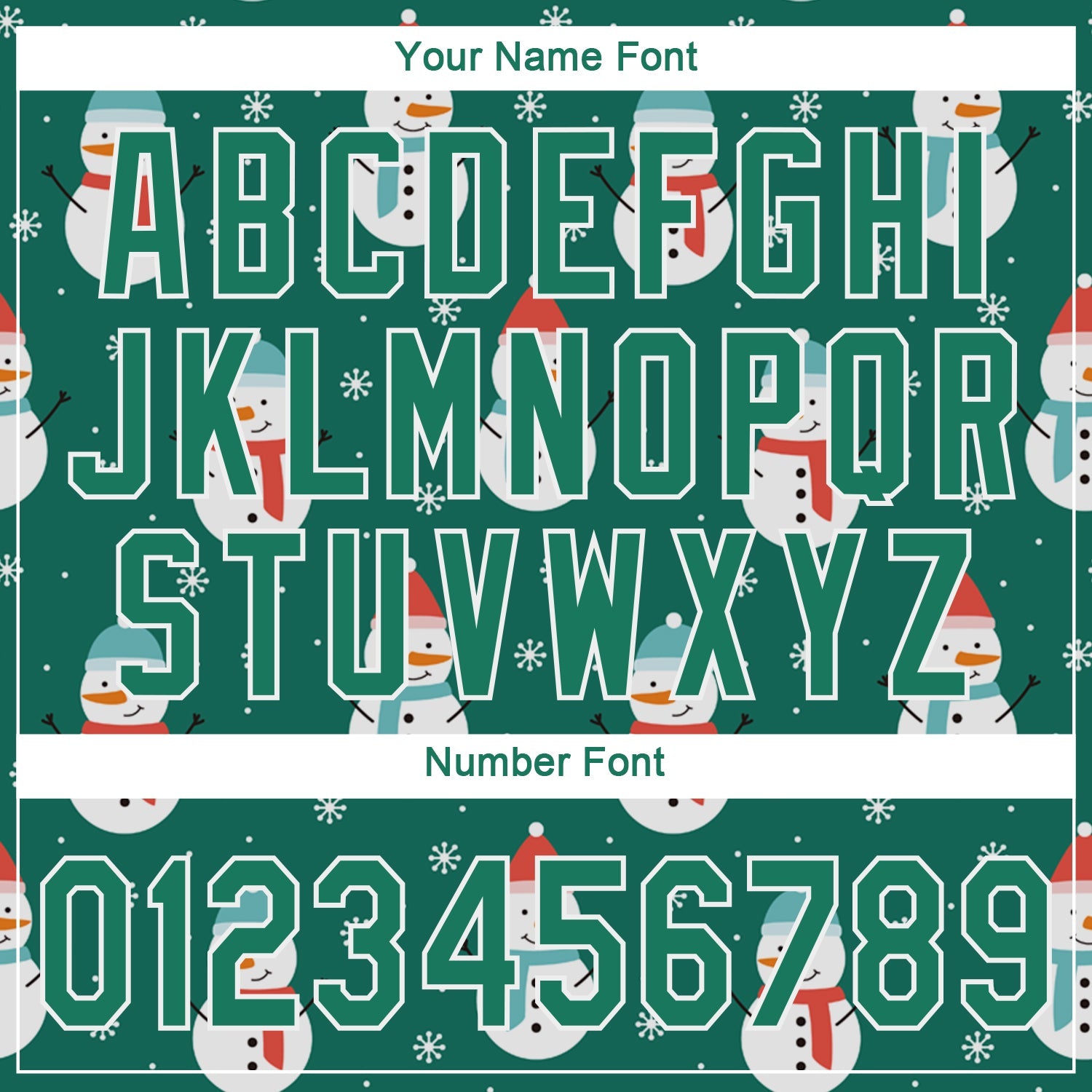 Custom Kelly Green Kelly Green-White Christmas 3D Authentic Baseball Jersey view 5