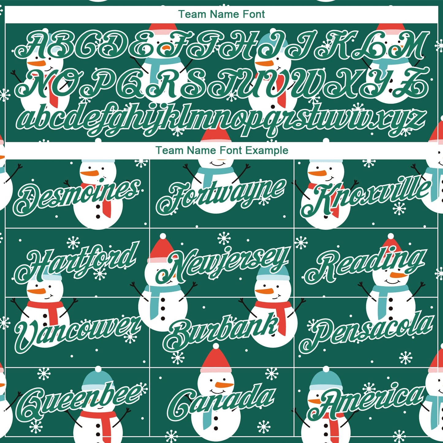 Custom Kelly Green Kelly Green-White Christmas 3D Performance T-Shirt view 3