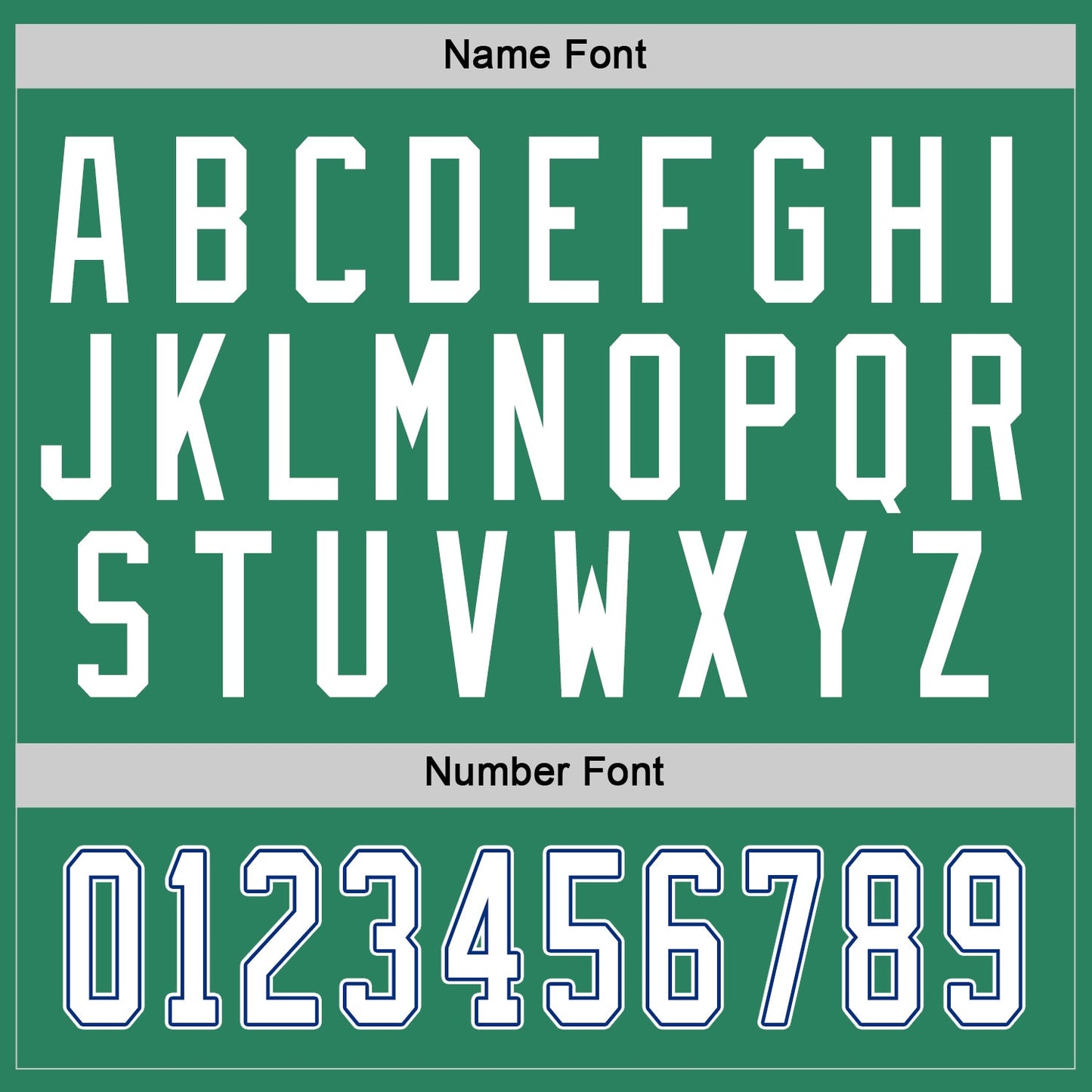 Custom Kelly Green White-Royal Hockey Jersey view 7