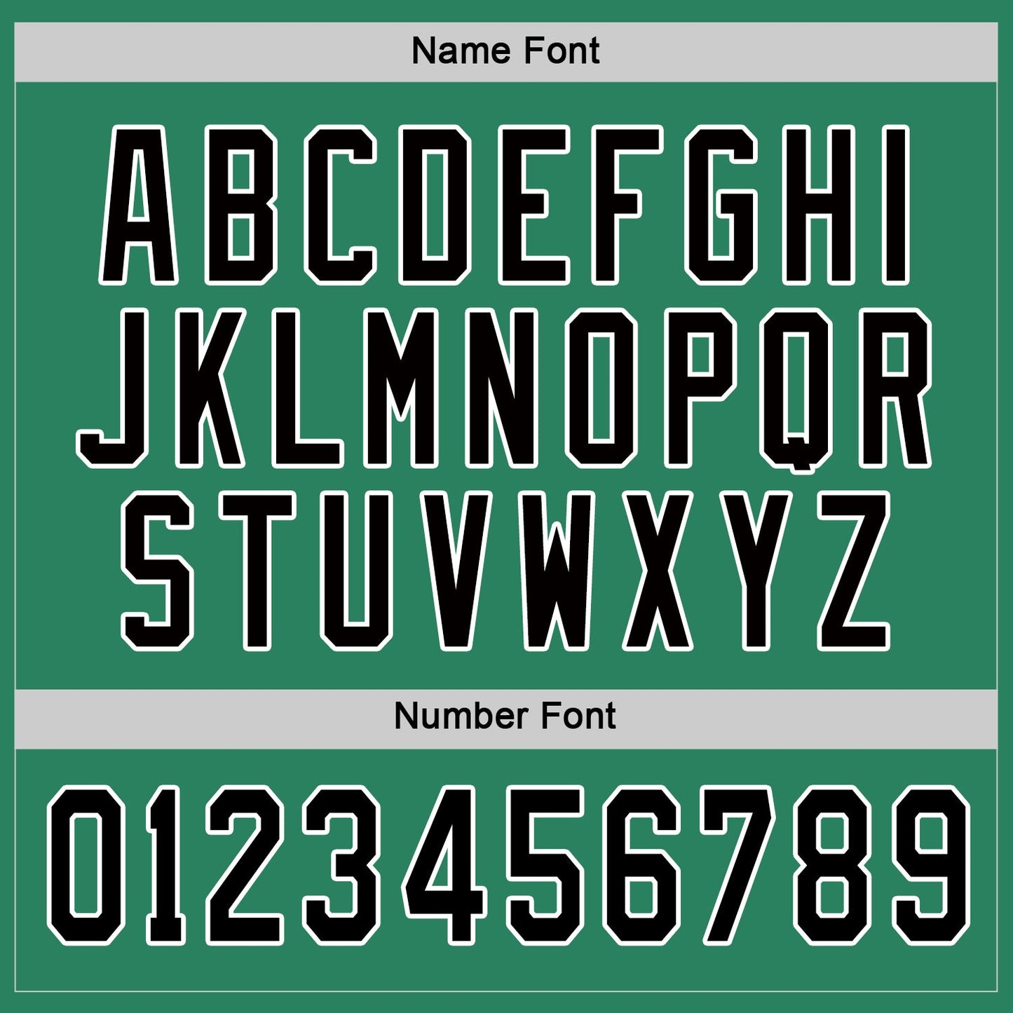 Custom Kelly Green Black-White Hockey Jersey view 3