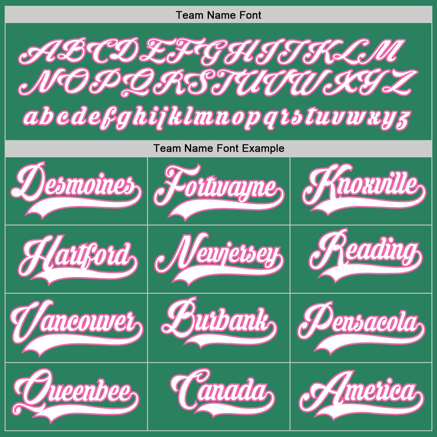 Custom Kelly Green White-Pink Hockey Jersey view 4