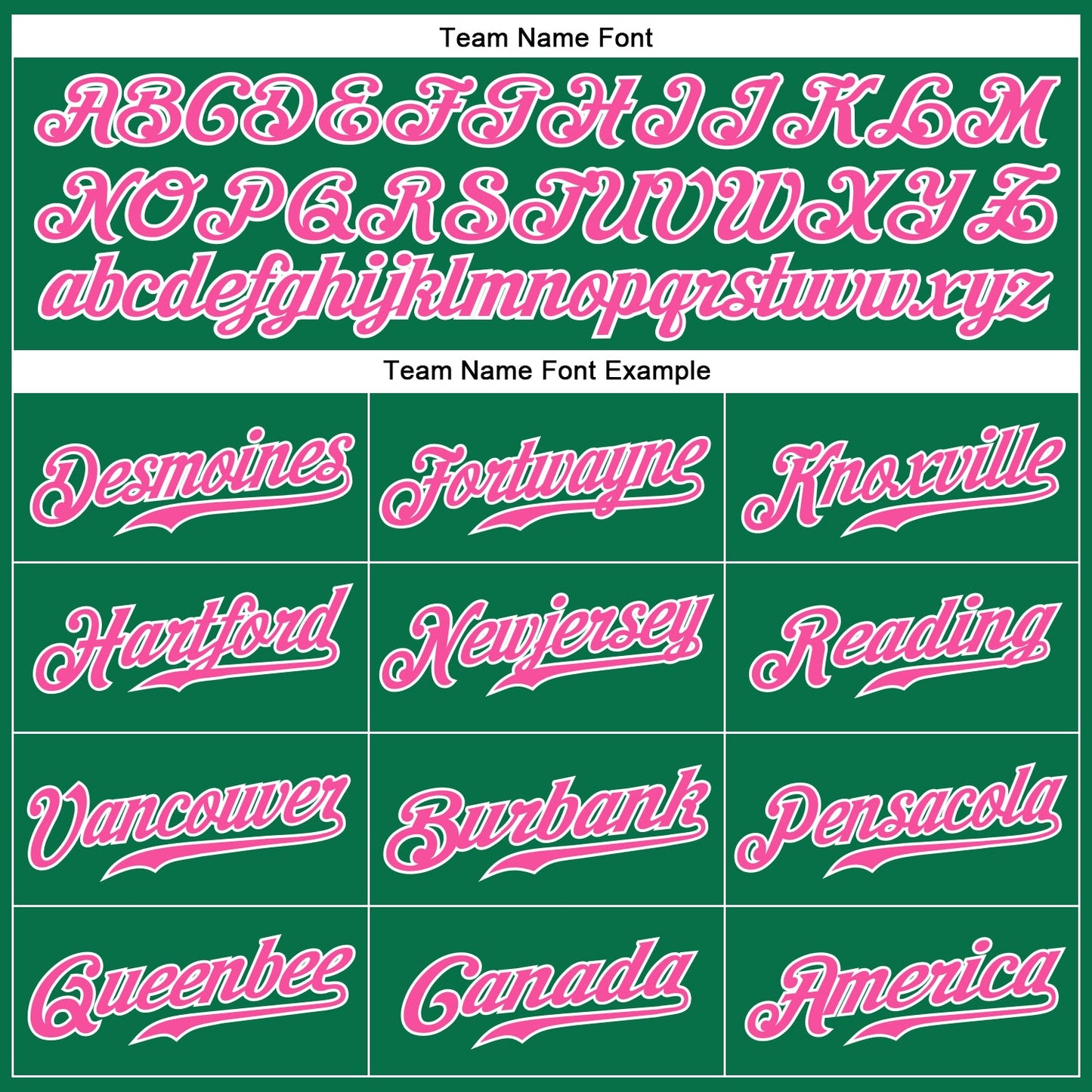 Custom Kelly Green Pink-White Authentic Baseball Jersey view 4