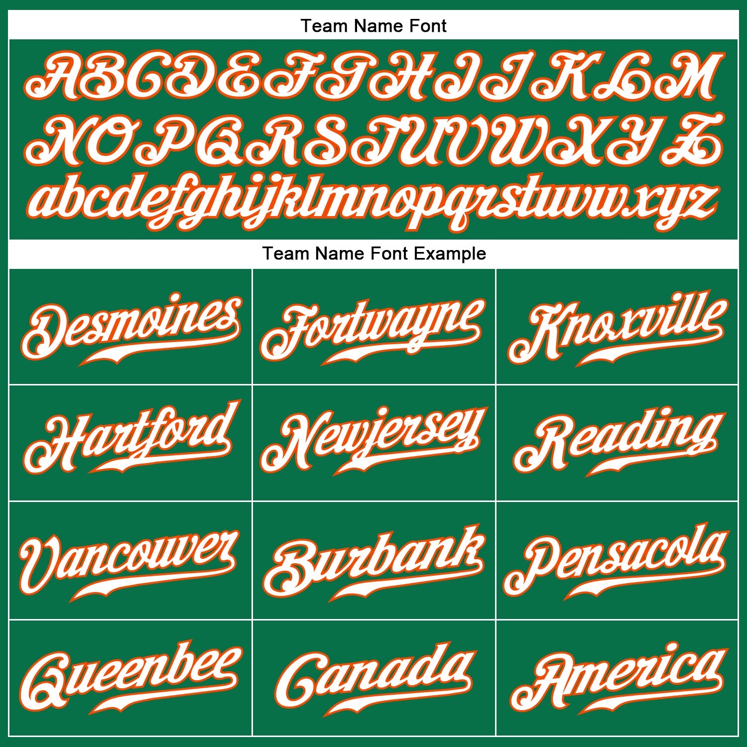 Custom Kelly Green White-Orange Authentic Baseball Jersey view 4