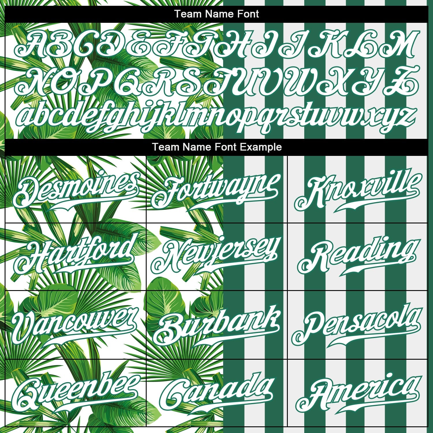 Custom Kelly Green White-Kelly Green 3D Pattern Design Tropical Palm Leaves Authentic Baseball Jersey view 4