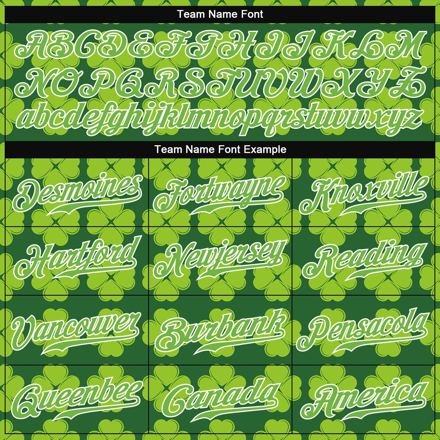 Custom Kelly Green Neon Green-White 3D Pattern Design Authentic St. Patrick's Day Baseball Jersey view 4
