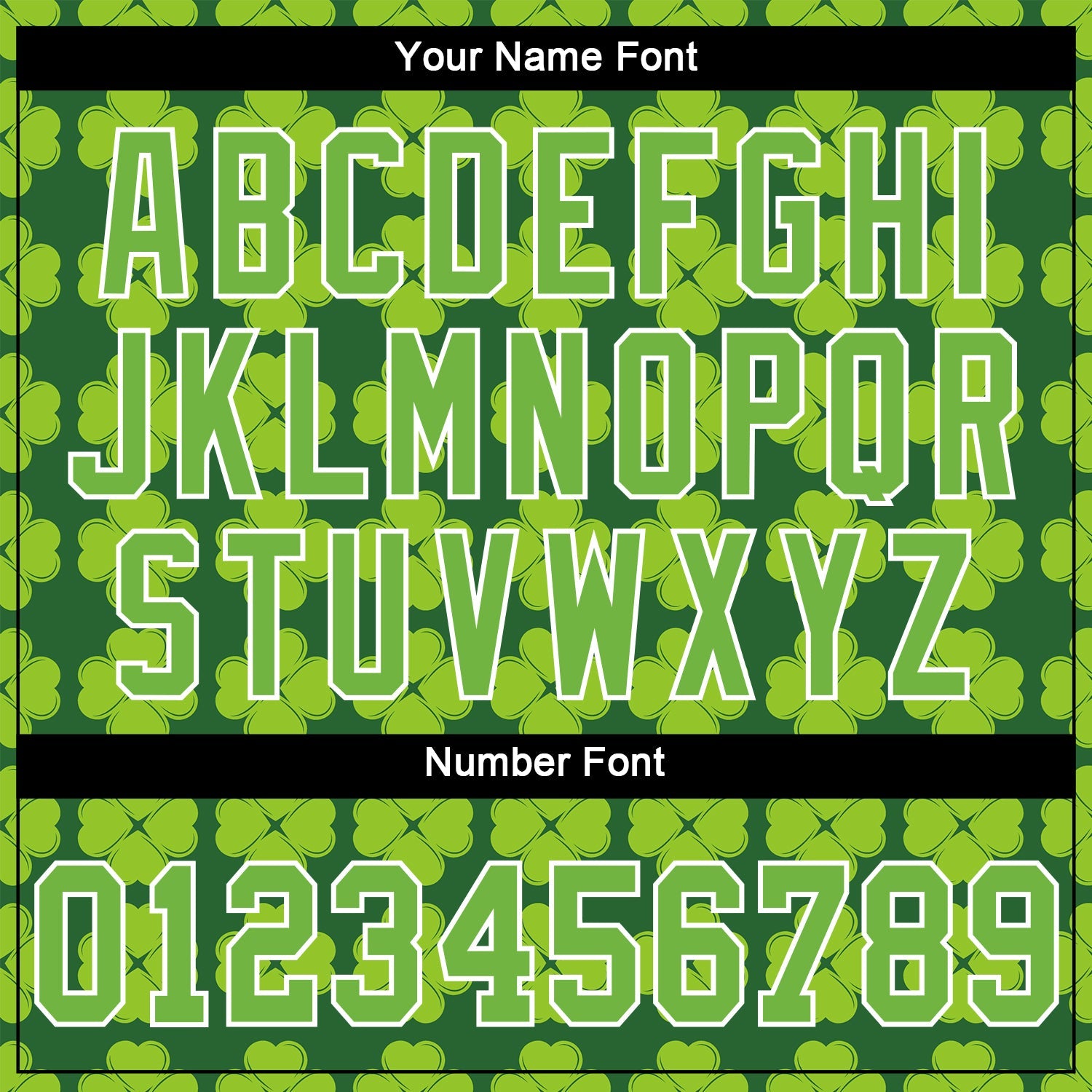 Custom Kelly Green Neon Green-White 3D Pattern Design Authentic St. Patrick's Day Baseball Jersey view 5