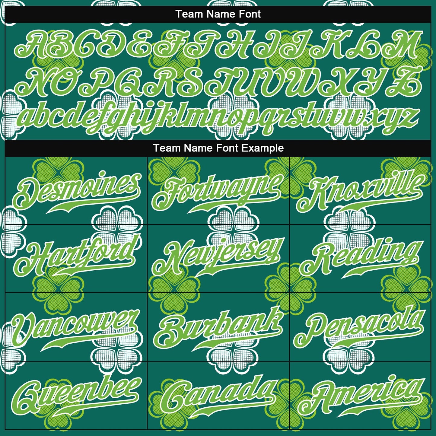Custom Kelly Green Neon Green-White 3D Pattern Design Authentic St. Patrick's Day Baseball Jersey view 4