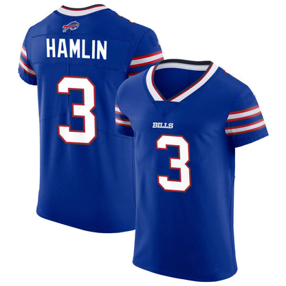 B.Bills #3 Damar Hamlin Royal  Vapor Elite Jersey Stitched American Football Jerseys - Main View