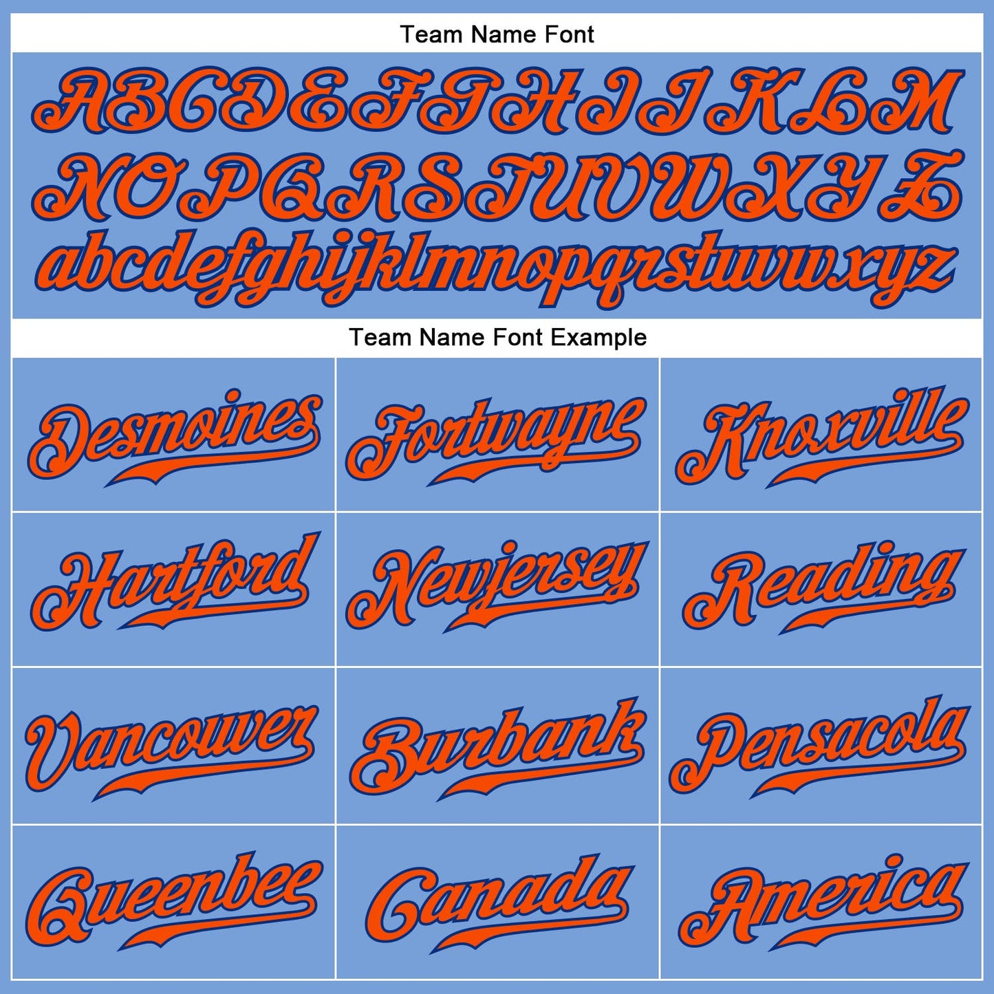Custom Light Blue Orange-Royal Authentic Baseball Jersey view 4
