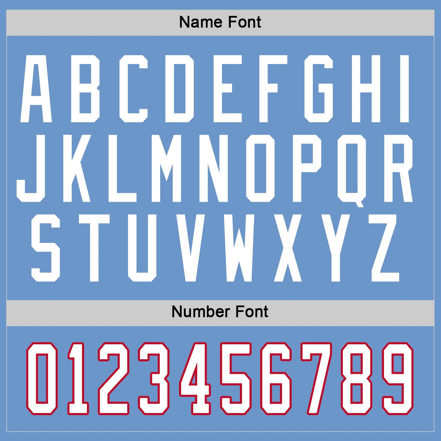 Custom Light Blue White-Red Hockey Jersey view 5