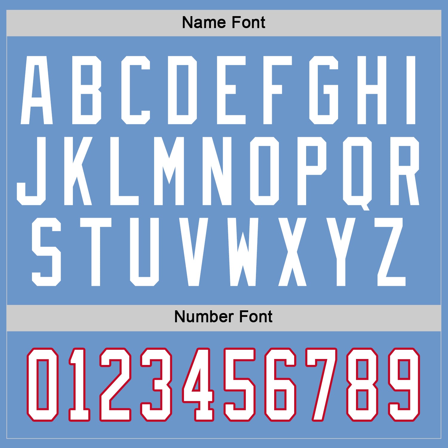 Custom Light Blue White-Red Hockey Jersey view 5