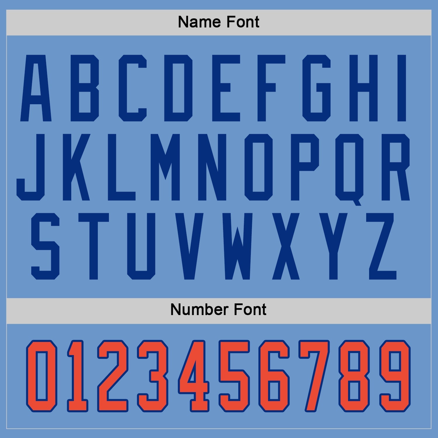 Custom Light Blue Orange-Royal Hockey Jersey view 3