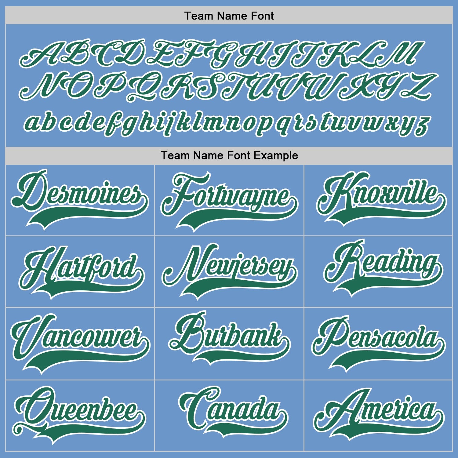 Custom Light Blue Kelly Green-White Hockey Jersey view 4