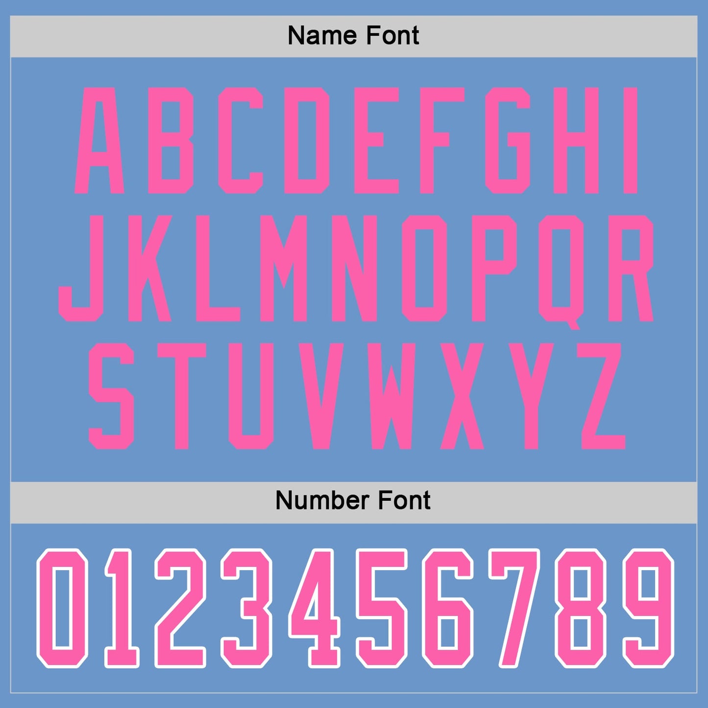 Custom Light Blue Pink-White Hockey Jersey view 3