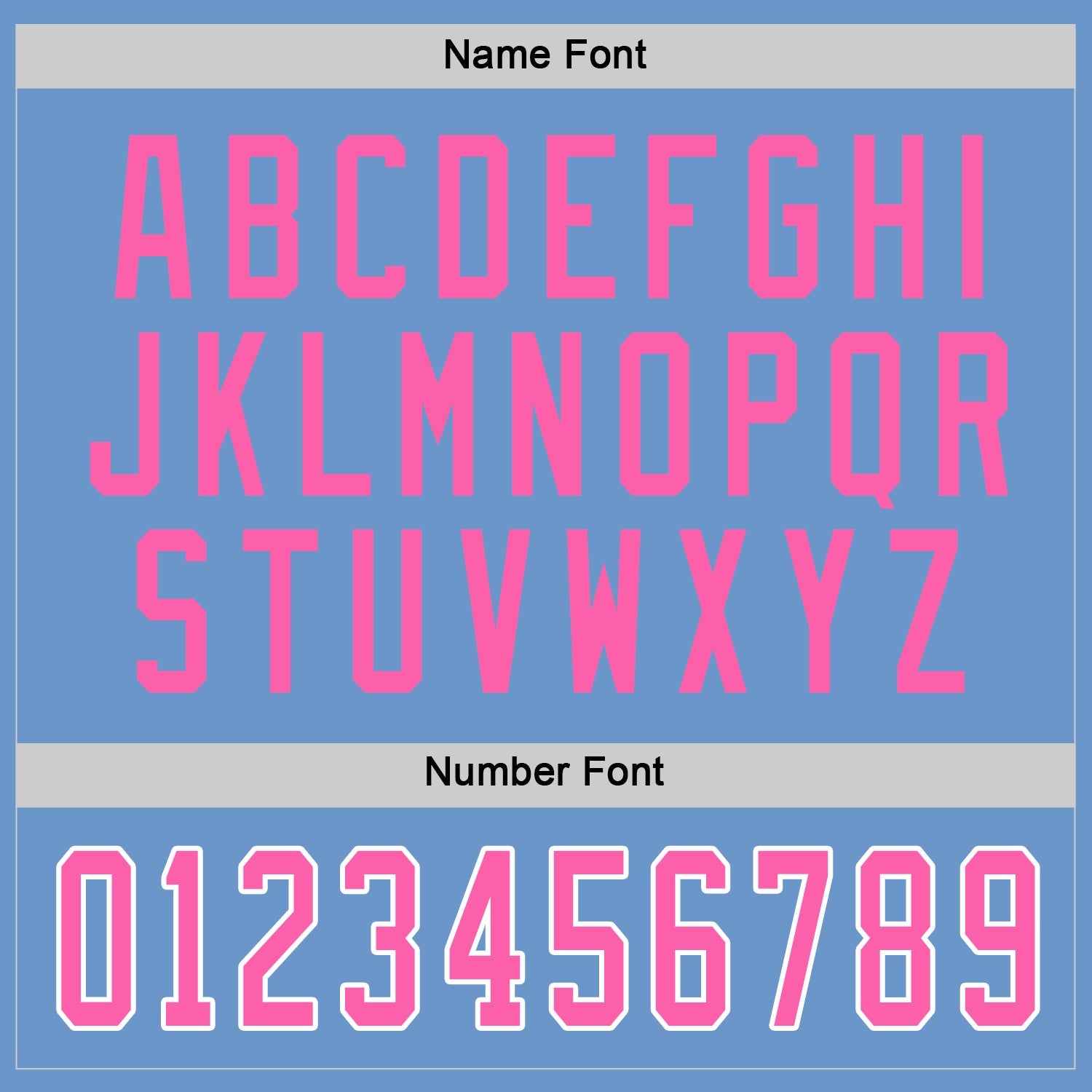 Custom Light Blue Pink-White Hockey Jersey view 3