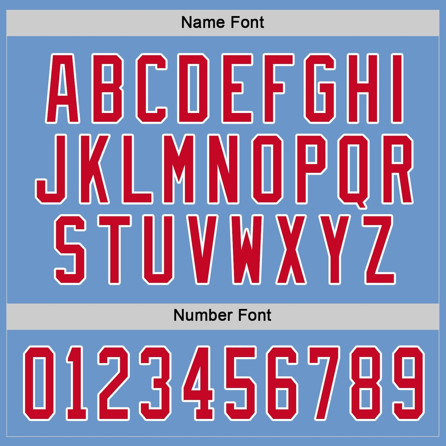 Custom Light Blue Red-White Hockey Jersey view 3