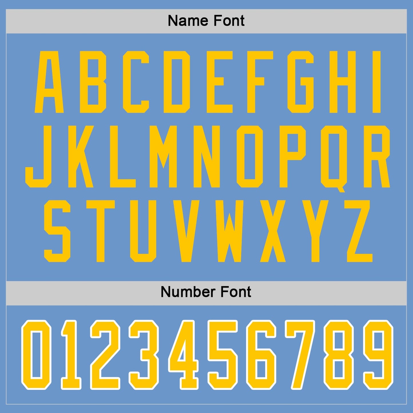 Custom Light Blue Gold-White Hockey Jersey view 3