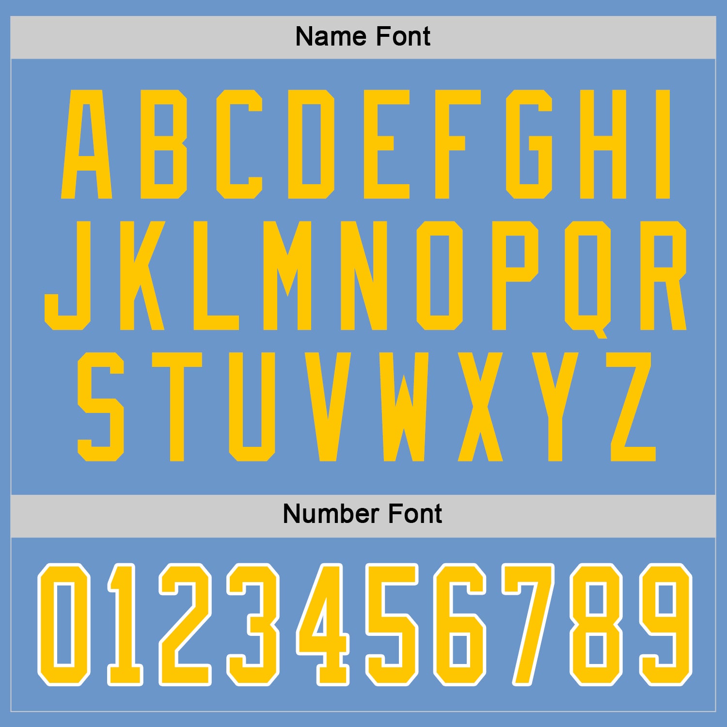 Custom Light Blue Gold-White Hockey Jersey view 3