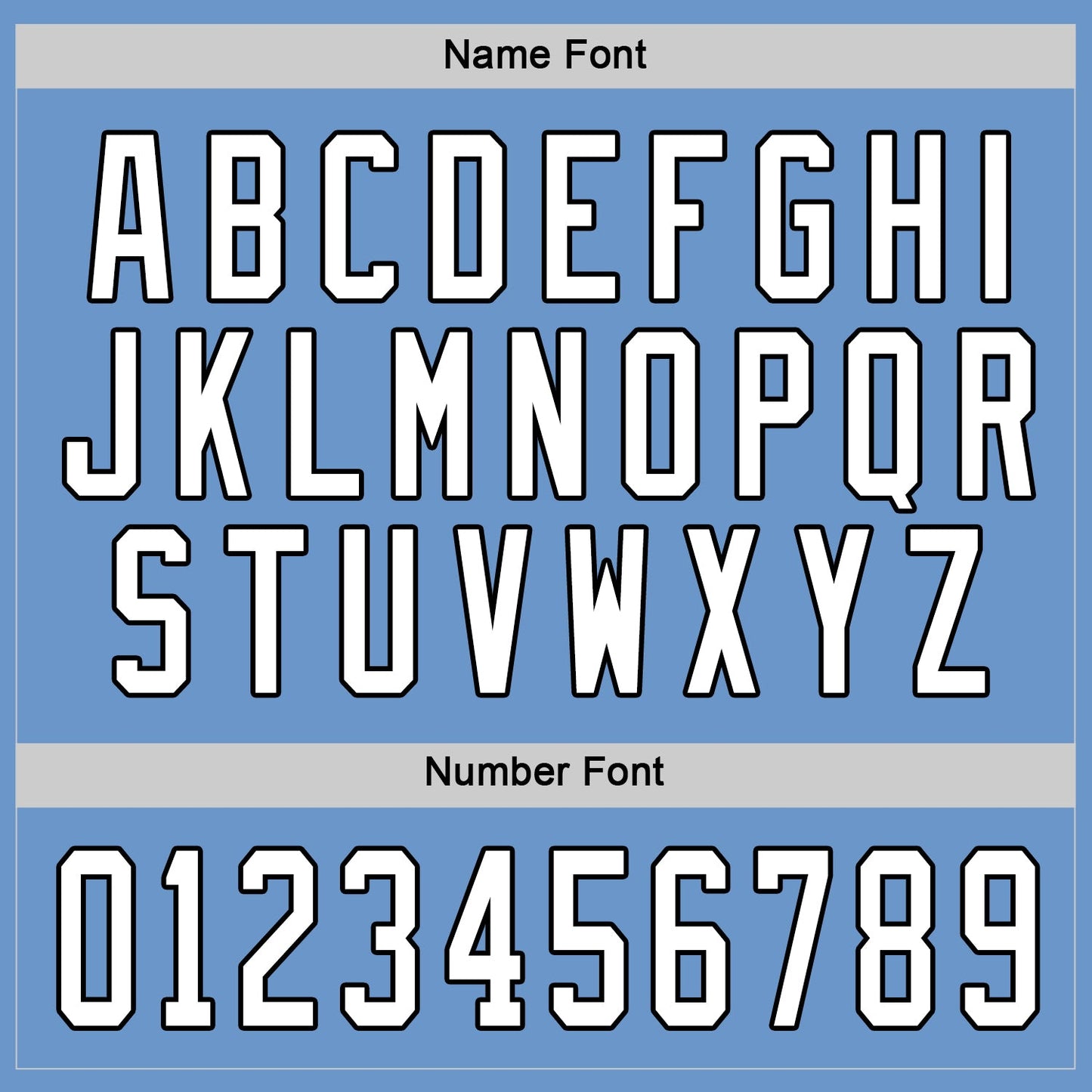 Custom Light Blue White-Black Hockey Jersey view 3