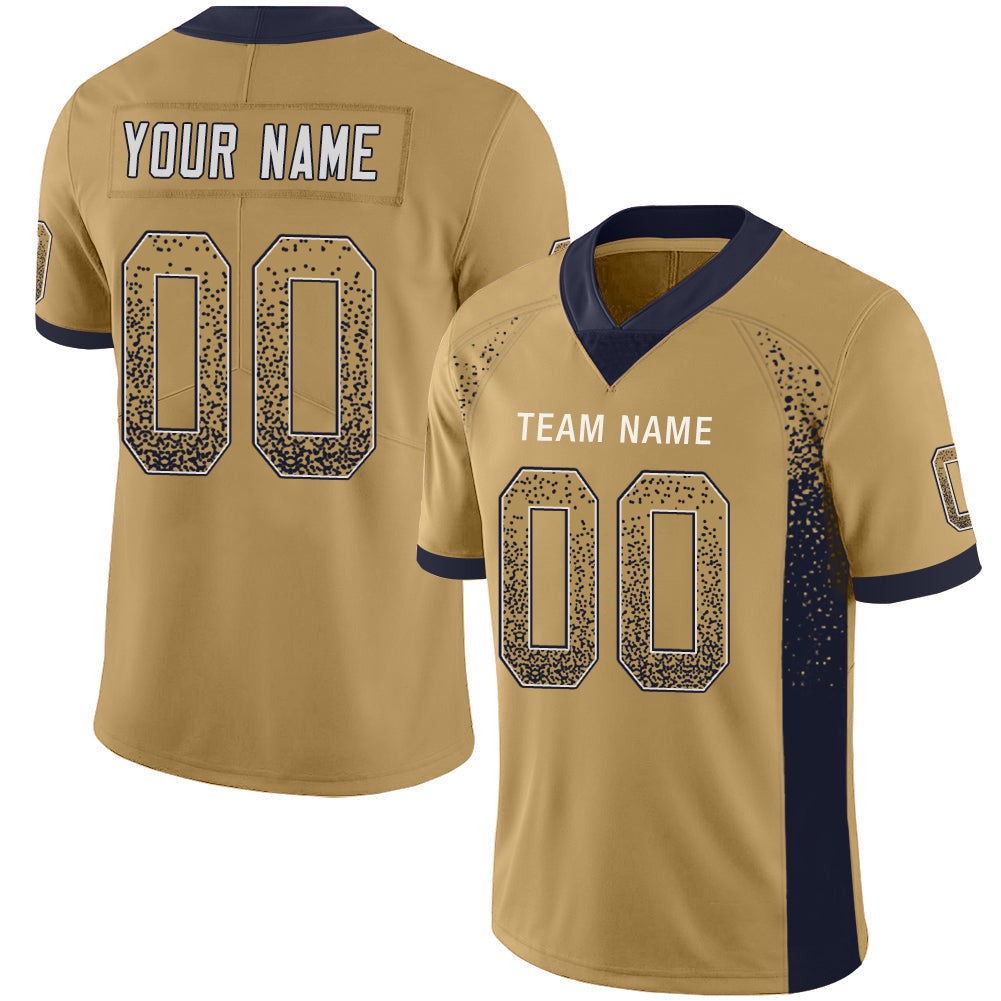 Custom LA.Chargers Stitched American Football Jerseys Personalize Birthday Gifts Gold Jersey - Main View