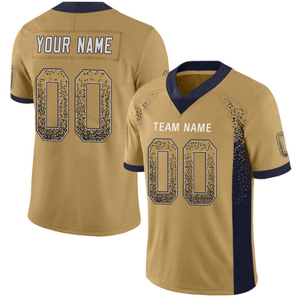 Custom LA.Chargers Stitched American Football Jerseys Personalize Birthday Gifts Gold Jersey - Main View