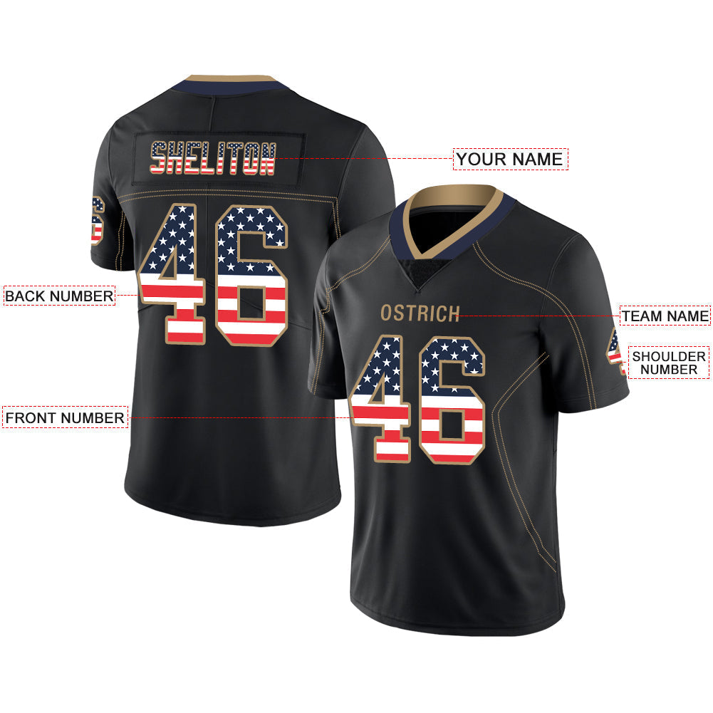 Custom LA.Chargers  Stitched American Football Jerseys Personalize Birthday Gifts Black Jersey view 2