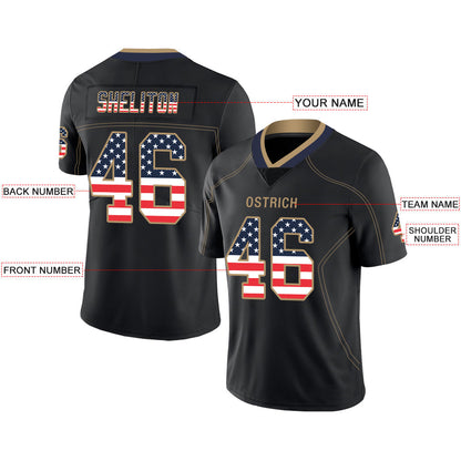 Custom LA.Chargers  Stitched American Football Jerseys Personalize Birthday Gifts Black Jersey view 2