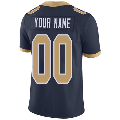 Custom LA.Chargers Stitched American Football Jerseys Personalize Birthday Gifts Navy Jersey view 3